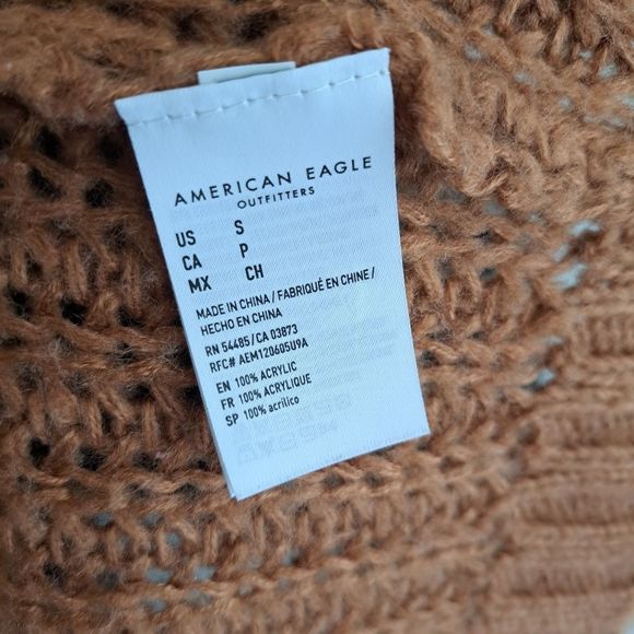 American Eagle Outfitters Women Color Block Pullover Sweater Size Small - Picture 4 of 5